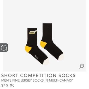 Bally MEN'S FINE JERSEY SOCKS IN MULTI-CANARY